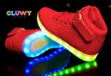 Beleuchtung LED Schuhe - rote Turnschuhe