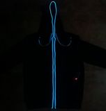 Neon Sweatshirt mit Kopfhörer - blau blinkend