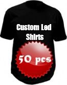 Benutzerdefinierte Led t-shirts - 50 Stück Paket