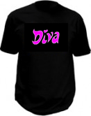 Diva blinkend t-shirt