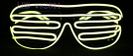 LED Brille der Partei-Waffel - gelb