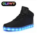 Beleuchtung LED Schuhe - schwarze Sportschuhe