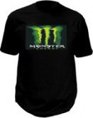 Monster T-shirt mit led-panel